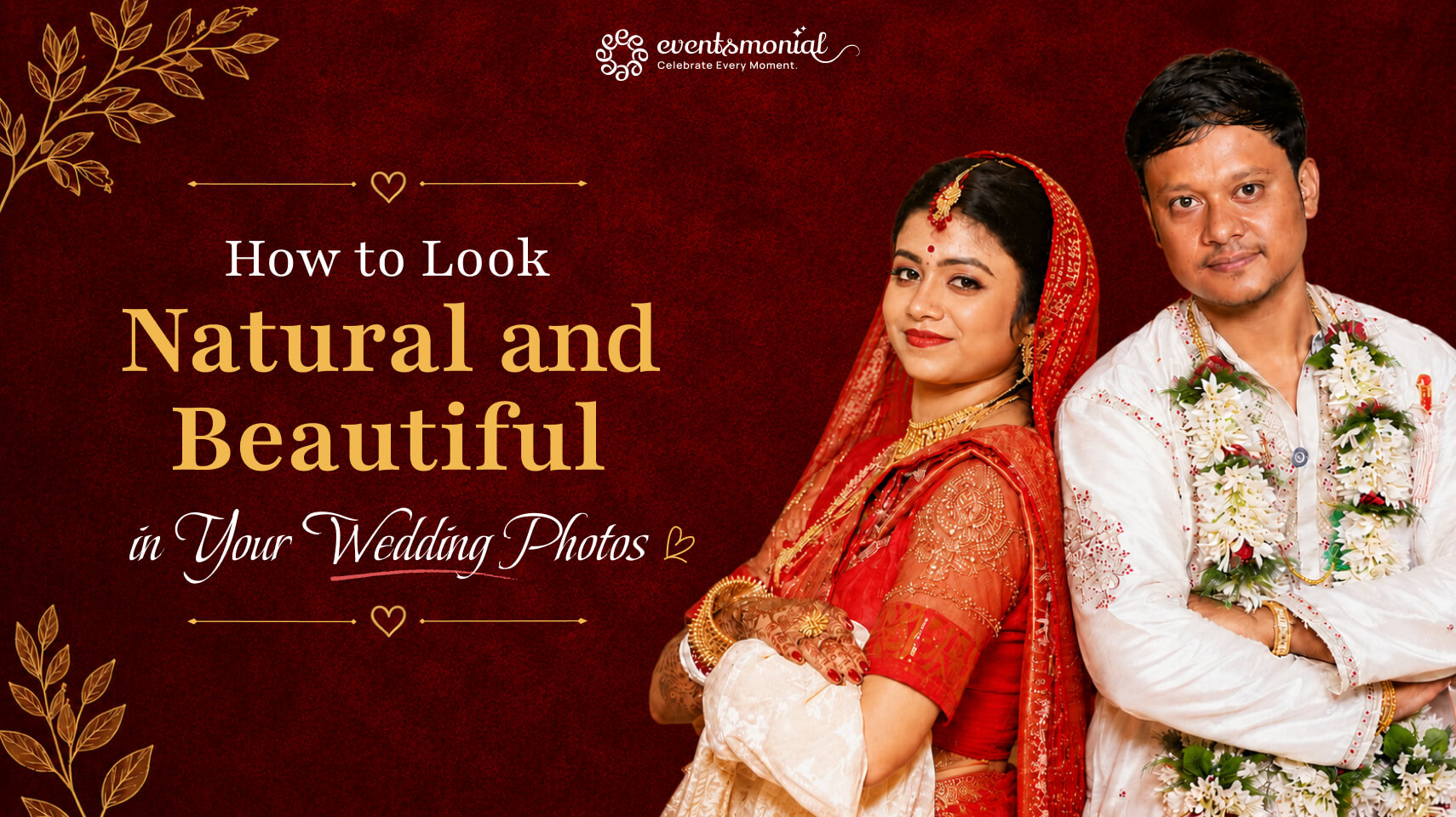 How to Look Natural and Beautiful in Your Wedding Photos