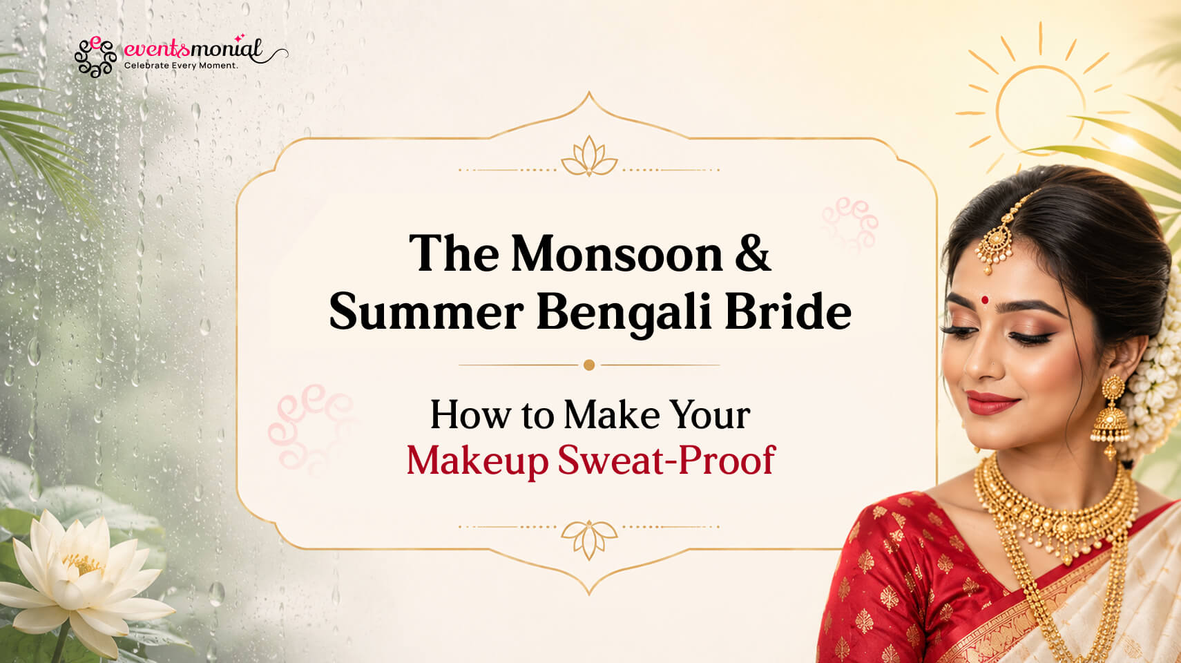 Bengali Bridal Makeup: How to Make Your Makeup Sweat-Proof for Monsoon and Summer Weddings